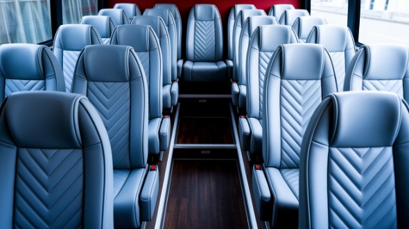 hoover 18 passenger minibus interior