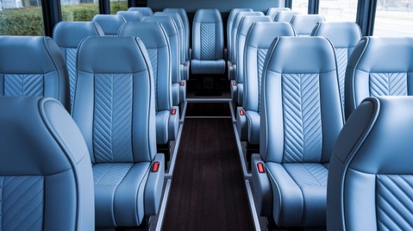 hoover 28 passenger minibus interior