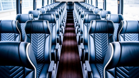 hoover 54 passenger charter bus inside