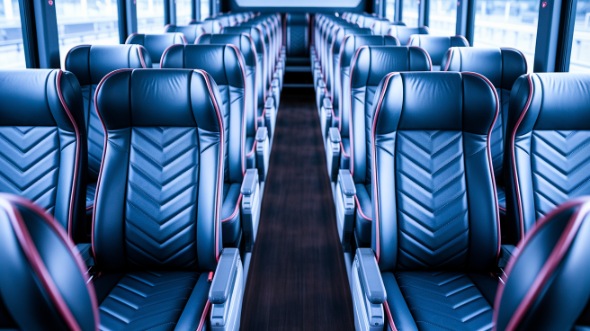hoover 56 passenger charter bus inside