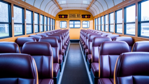 hoover school bus rental inside
